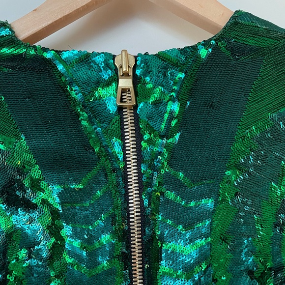 Balmain sequin dress emerald green - Picture 9 of 12